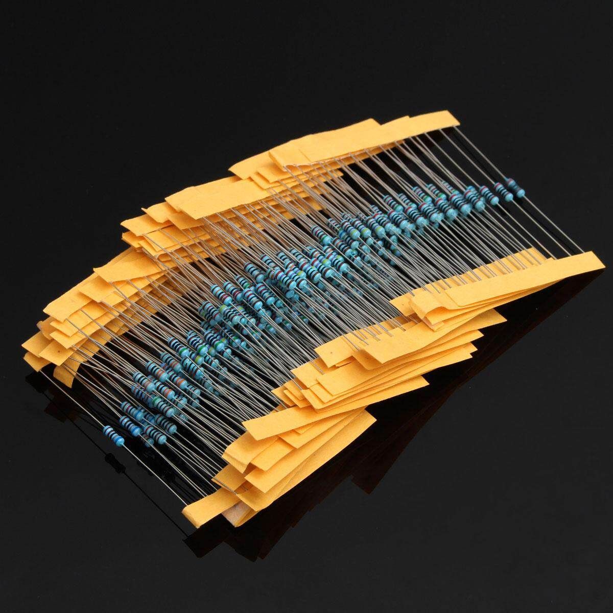 2pcs New Resistors Metal Film 300 Pack, 10 Each 30 Values 1/4w 1% Kit/Assortment Set