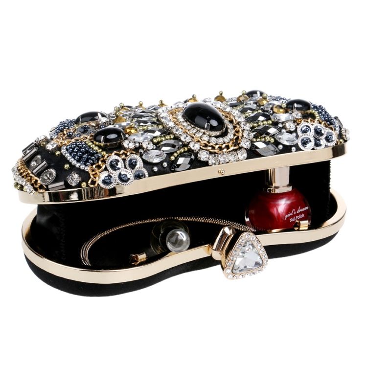 Women Fashion Banquet Party Beaded Handbag