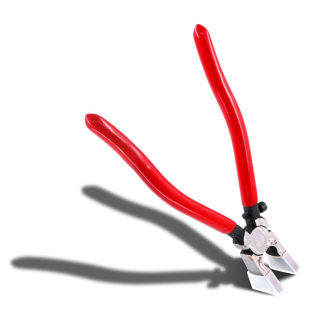 Heavy Duty Key Fob Pliers Tool, Metal Glass Running Pliers With Flat Jaws, Studio Running Pliers Attach Rubber Tips Perfect For Key Fob Hardware Install And Stained Glass Work