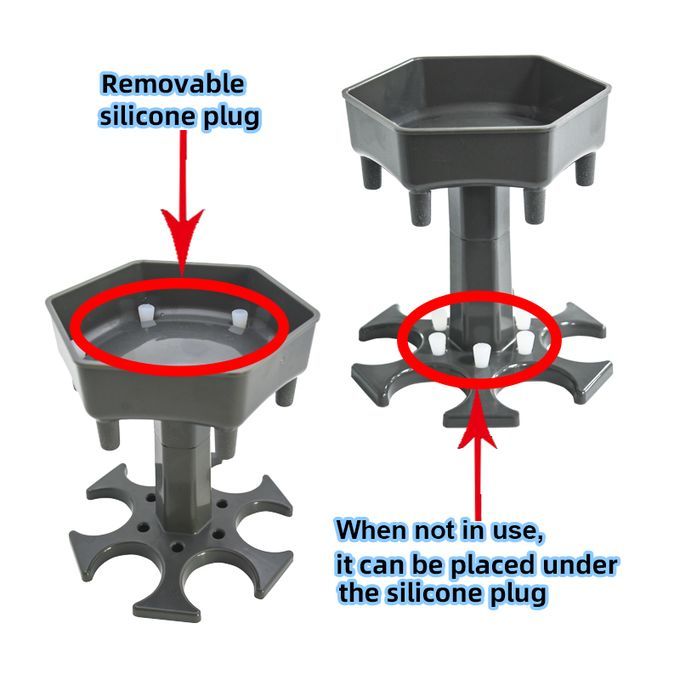 6 Shot Glass Dispenser Holder For Fuilling Drink