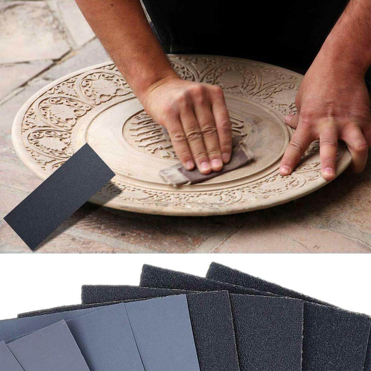 42Pcs 120-5000 Grit Sandpaper Wet Dry Assorted Wood Smooth Machine Sanding Handmake Metal Wood Plastic Porcelain Walls Glass