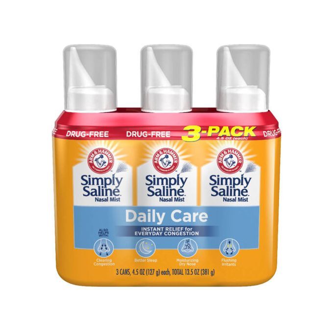 SIMPLY SALINE NASAL MISt Instant Relief For Everyday Congestion 3-pack