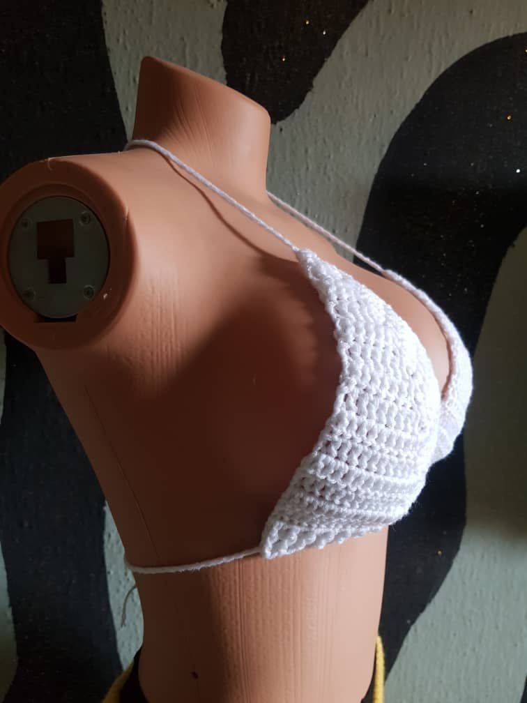 Crochet Bikini Bra Top Sexy Bra Handmade