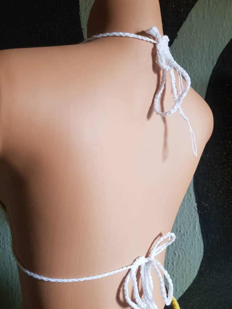 Crochet Bikini Bra Top Sexy Bra Handmade