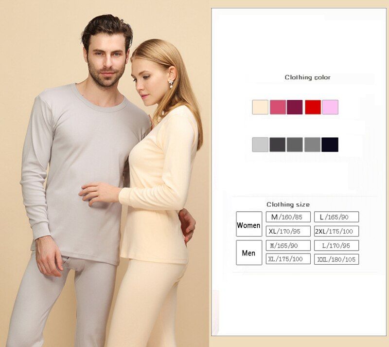 Thermal Underwear For Women Men Winter Warm Long Johns