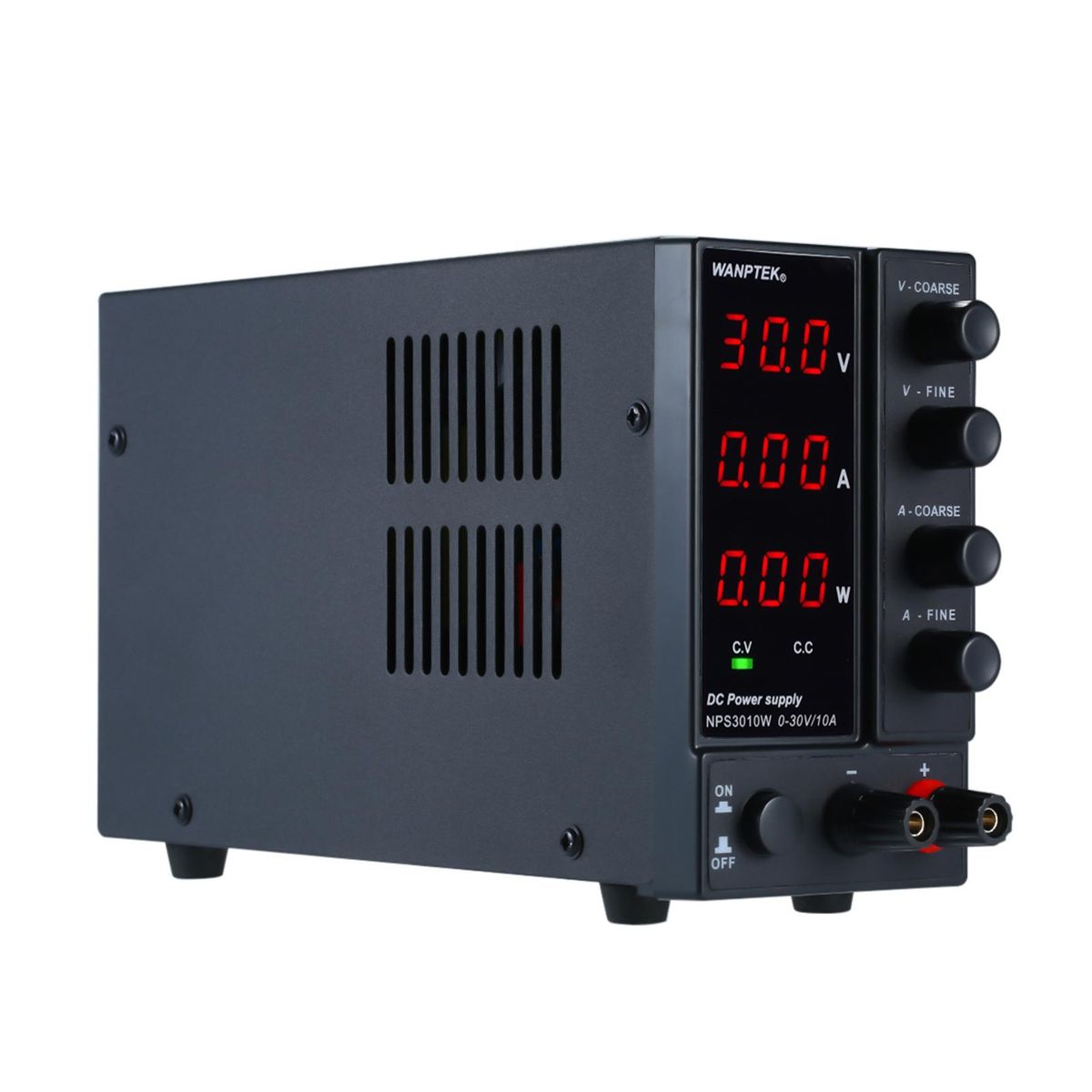 wanptek NPS3010W 0-30V 0-10A Switching DC Power Supply 3 Digits Display LED High Precision Adjustable Mini Power Supply AC 115V/230V 50/60Hz Voltage & Current Regulated Dual Output