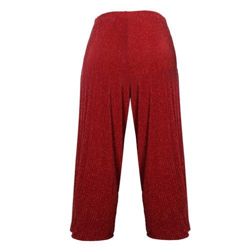 Sparkle Effect Culottes-Orange