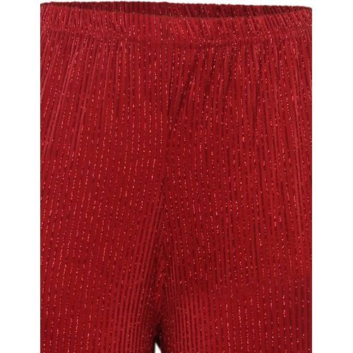 Sparkle Effect Culottes-Orange