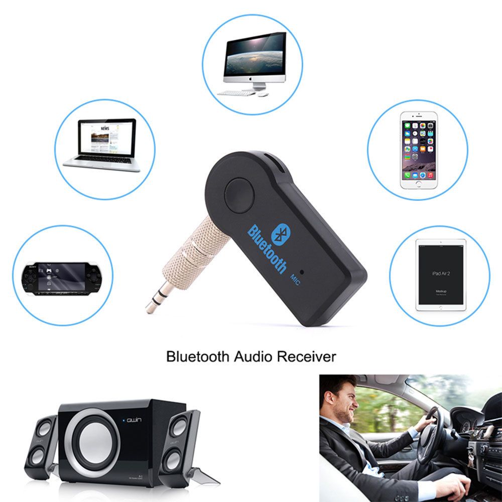 Car Bluetooth Receiver Adapter Transmitter 3.5mm Jack