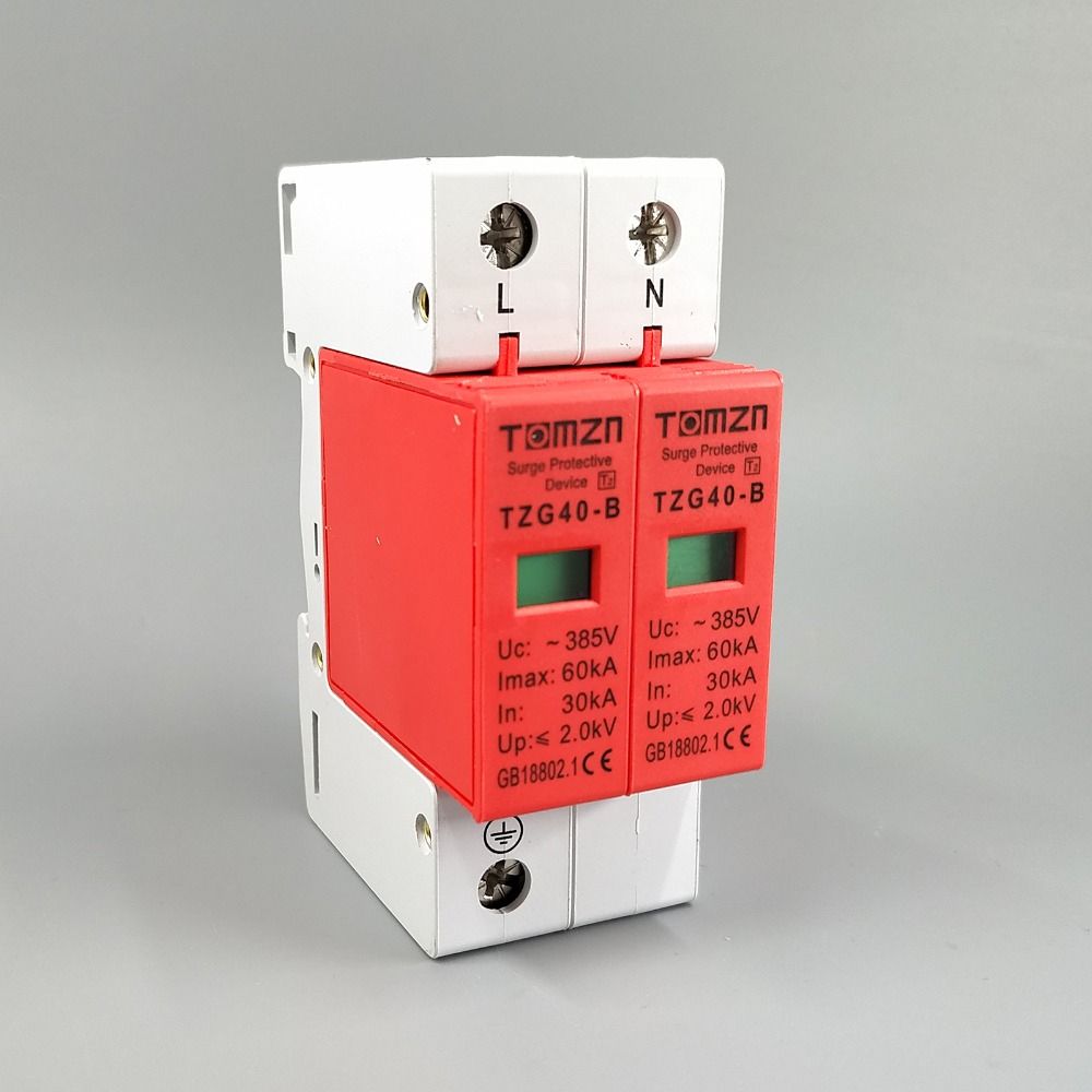 B Protector AC 30KA~60KA Surge House SPD 1P+N ~385V