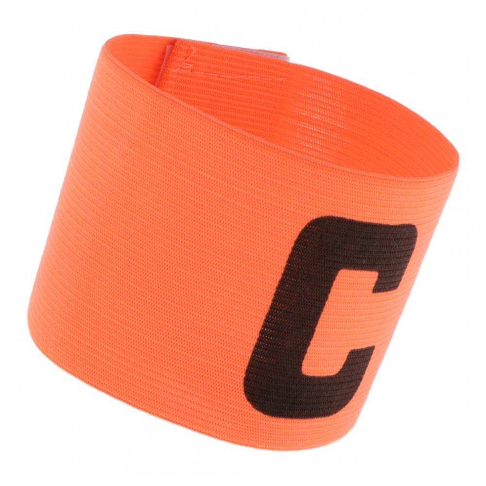 Captain Armband Football Soccer Sports Adjustable Arm Bands Orange