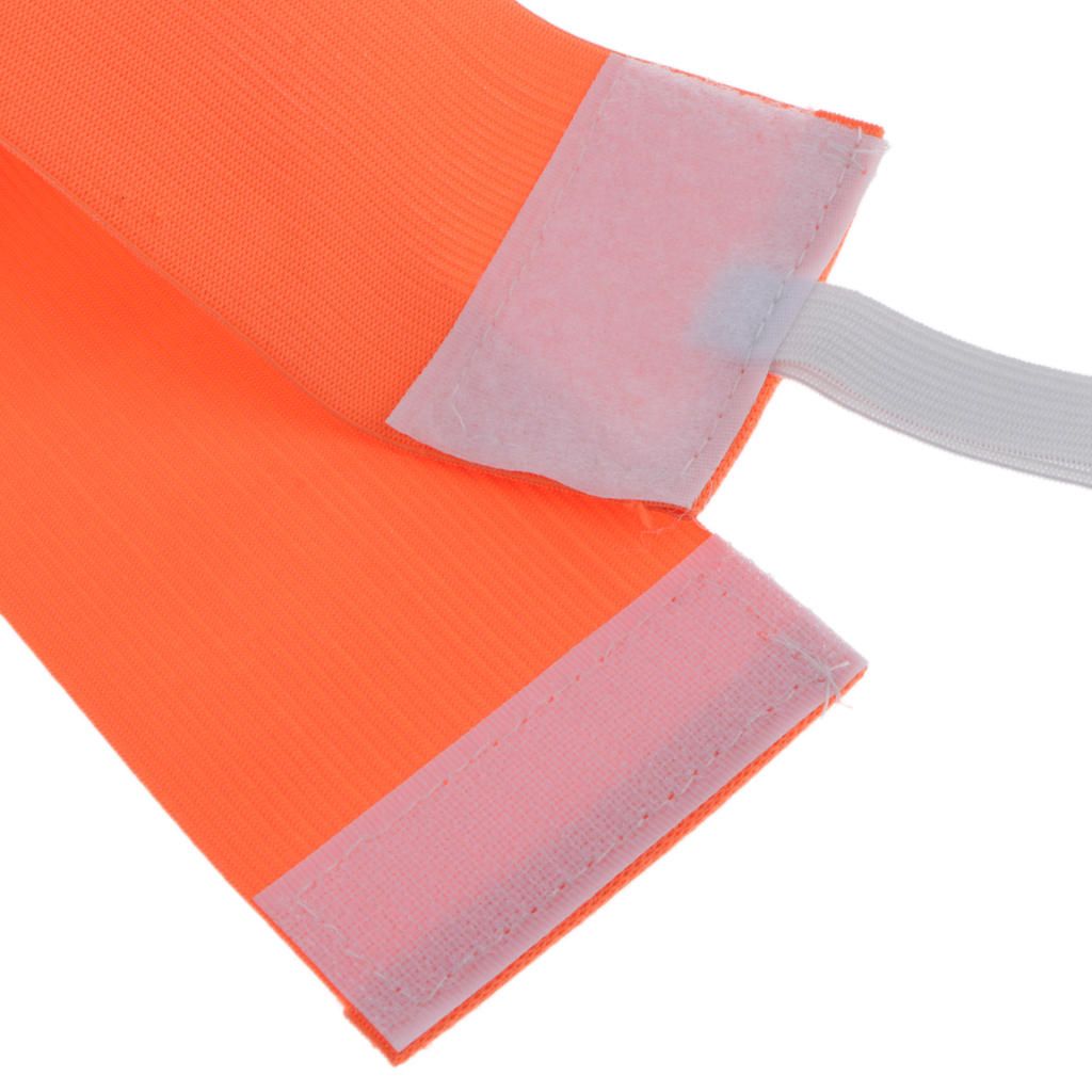 Captain Armband Football Soccer Sports Adjustable Arm Bands Orange
