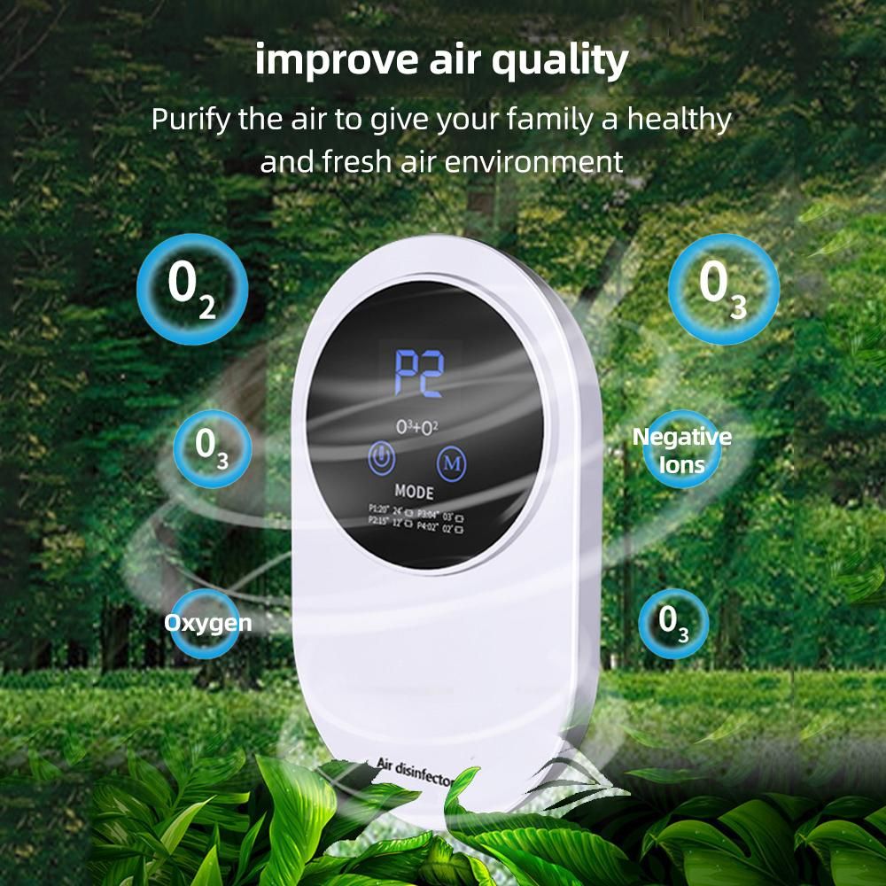 Air Purifier USB Multifunctional Household Mini 100mg/h 360° Negative Ion Ozone Machine Household Pet Deodorizer Car Indoor Antivirus