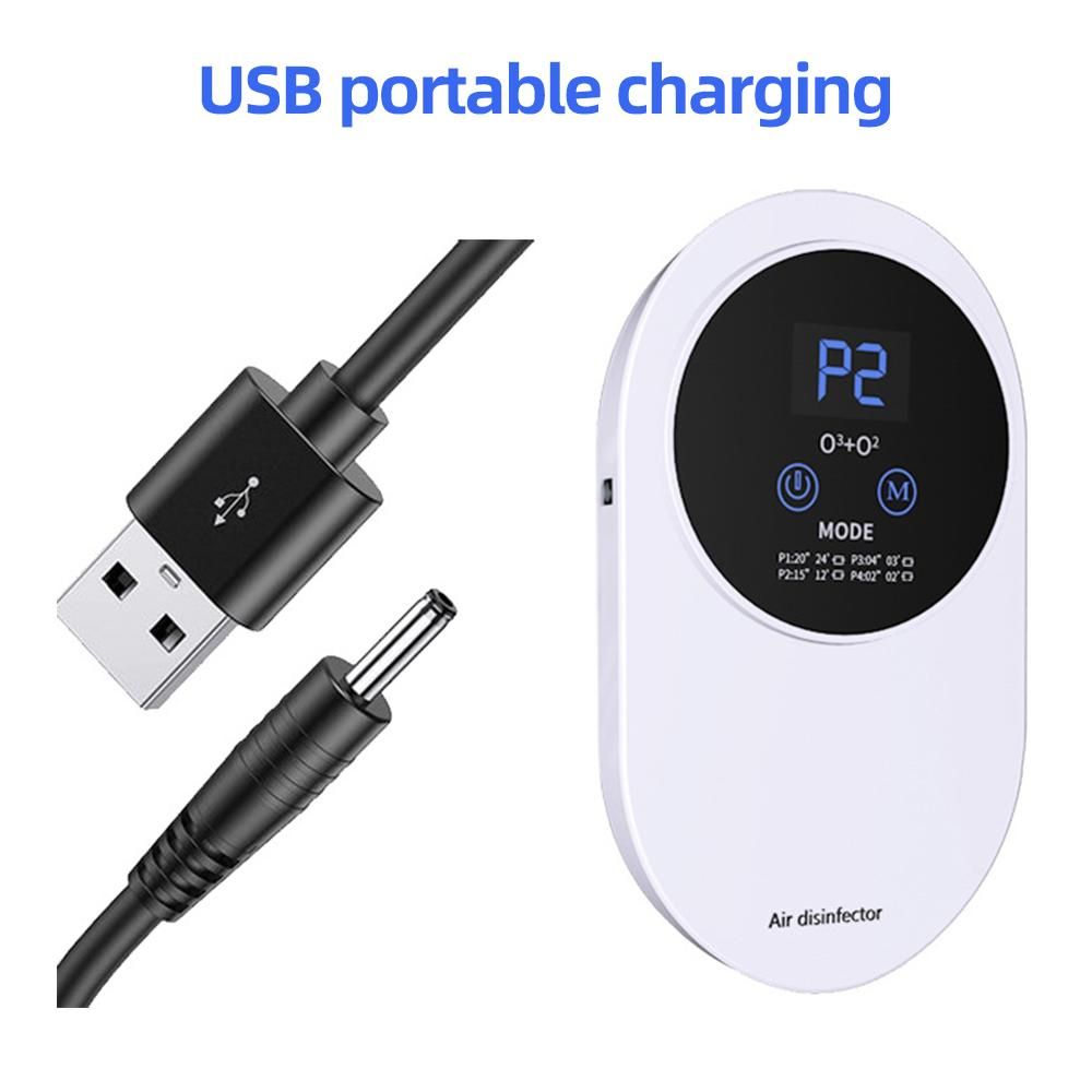 Air Purifier USB Multifunctional Household Mini 100mg/h 360° Negative Ion Ozone Machine Household Pet Deodorizer Car Indoor Antivirus