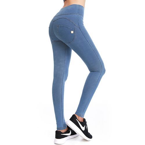 Ladies Zipper Pants Fashion High-waist Hip-lifting Sports Trousers