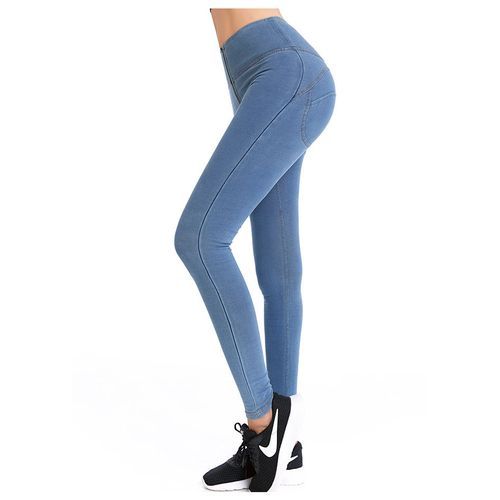 Ladies Zipper Pants Fashion High-waist Hip-lifting Sports Trousers