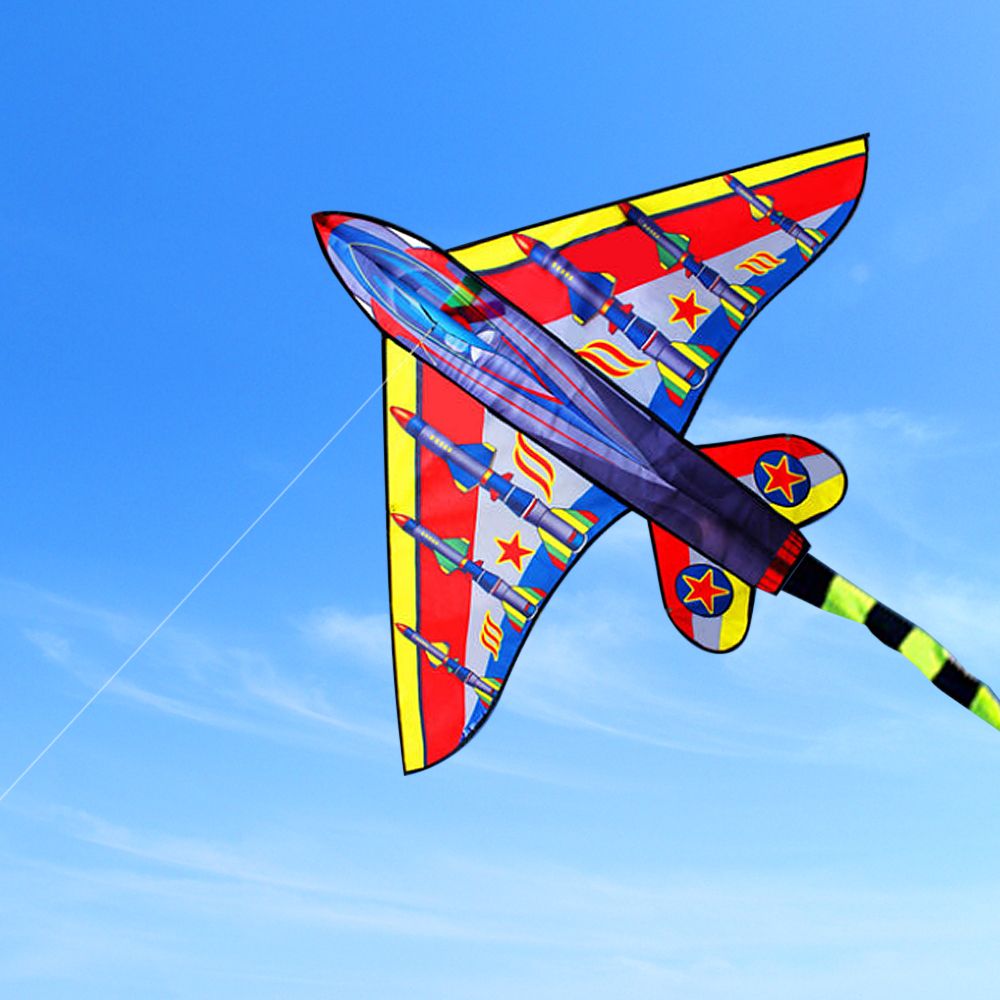 Plane Kite For Kids Adults Single Line Kite With Tail For