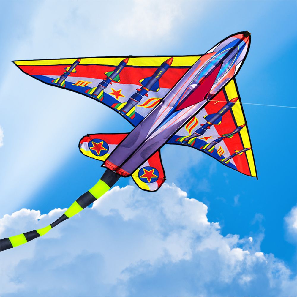 Plane Kite For Kids Adults Single Line Kite With Tail For