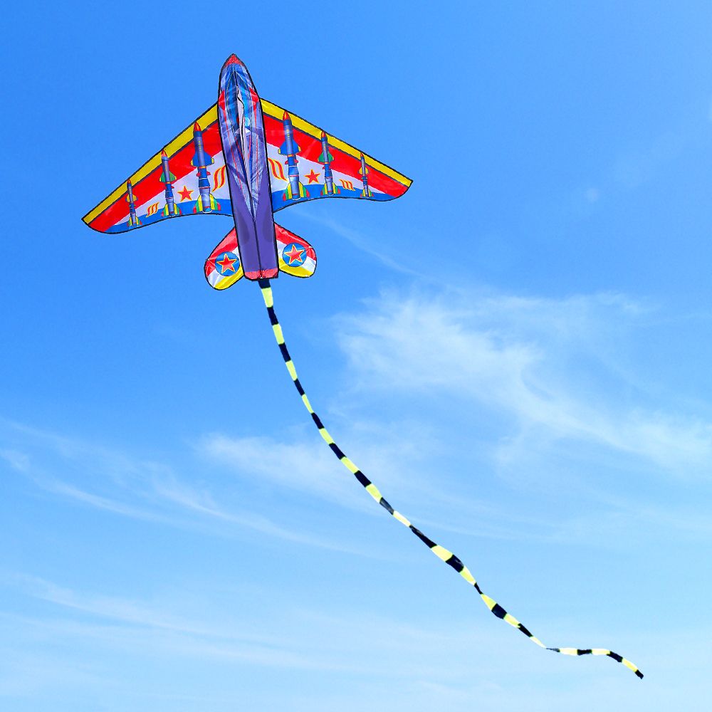 Plane Kite For Kids Adults Single Line Kite With Tail For