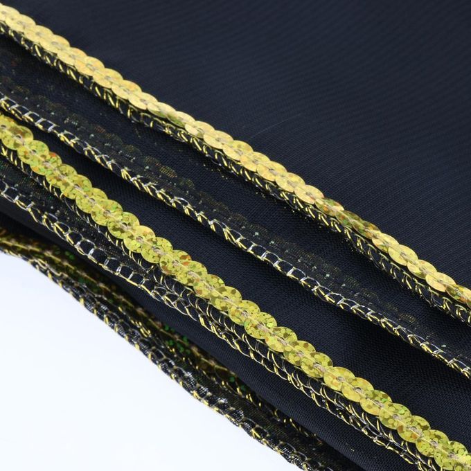 Belly Dance Sequins Veils Chiffon Shawl Scarf Wrap Indian Dance Black