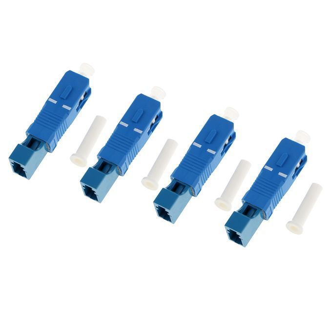 4 Piece 25 To 125mm SC Male To LC Female Single Mode Fiber Optic