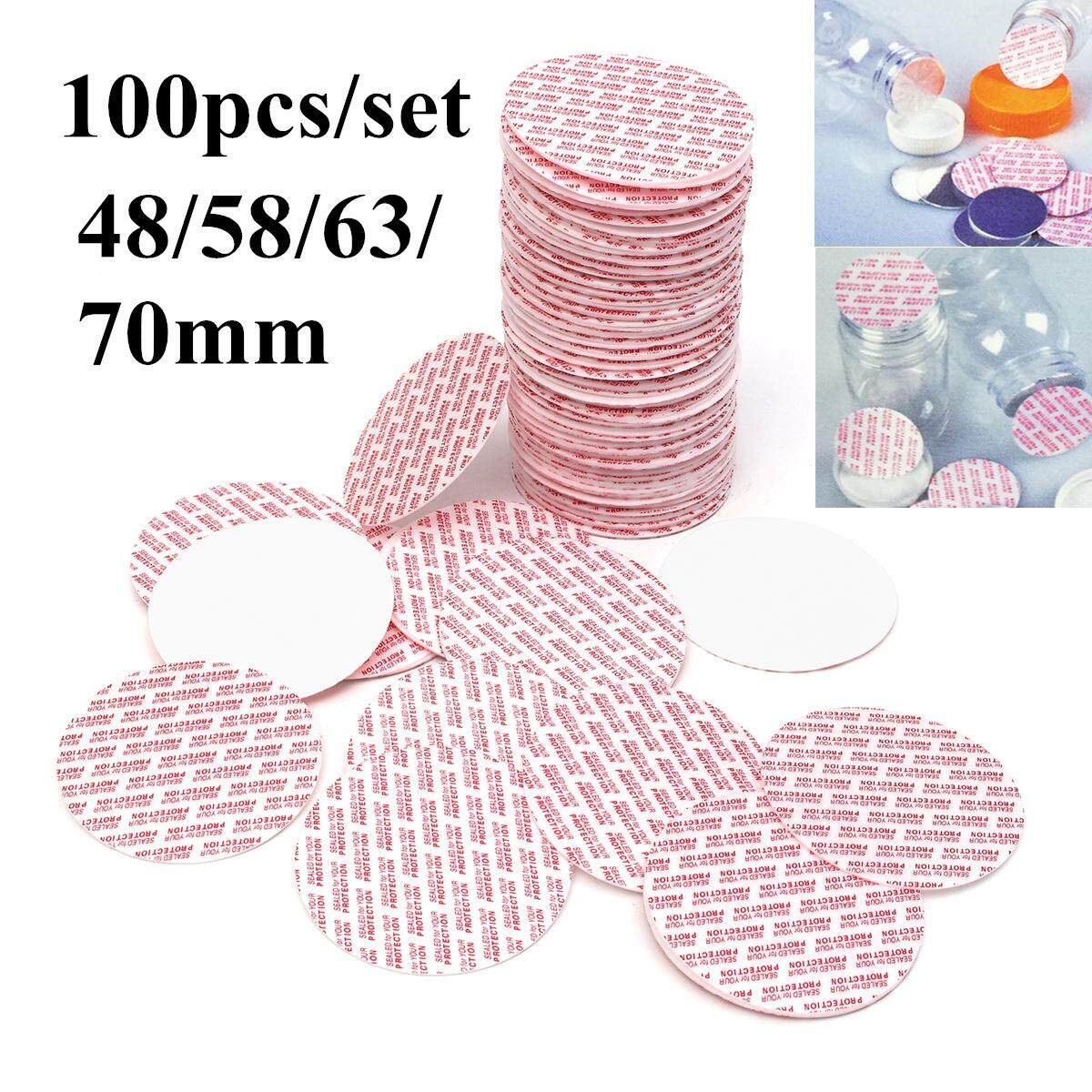 100pcs Press & Seal Cap Liners Jar Bottle Foam Safety Tamper Seals # 48 Mm 48mm