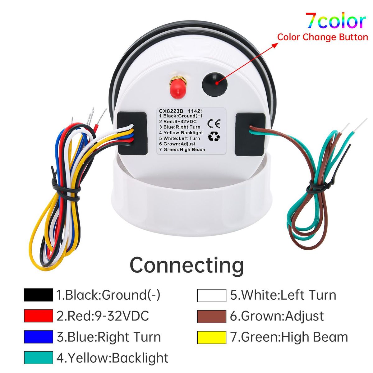 3 IN 1 GPS Speedometer 0-160 MPH Odometer Gauge With Antenna Speed Meter Adjustable Trip ODO COG 85mm Holder for Car Truck Boat