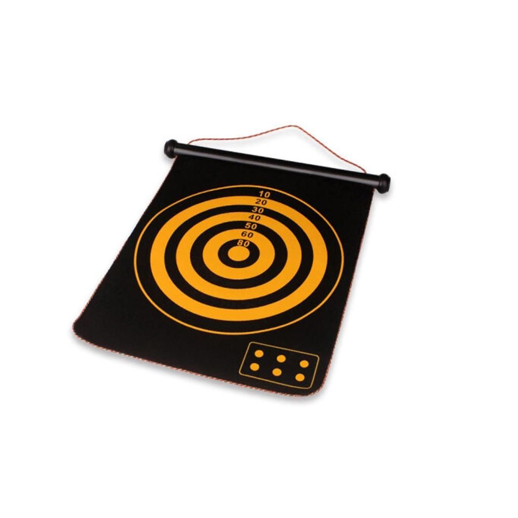 Portable Reversible Magnetic Dart Board With 6 Magnetic Darts Game