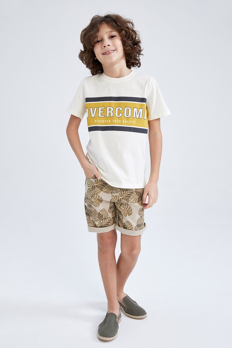 Boy - Regular Fit Woven Short - Beige
