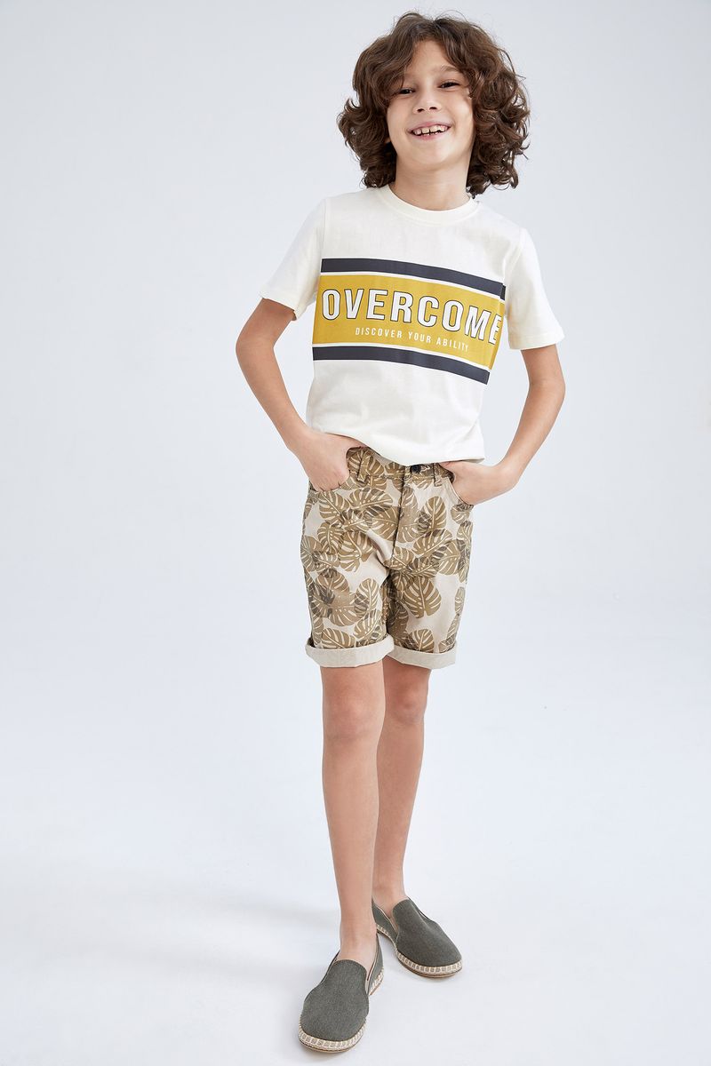 Boy - Regular Fit Woven Short - Beige