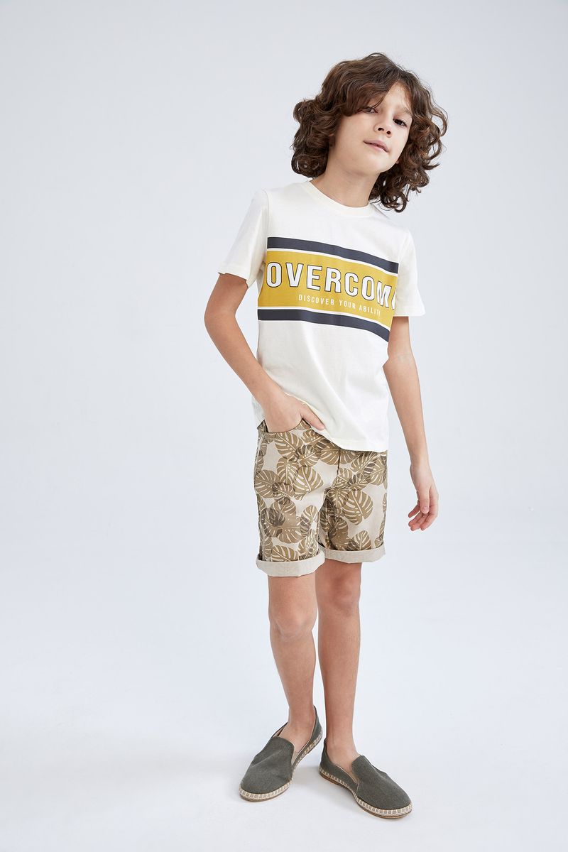 Boy - Regular Fit Woven Short - Beige