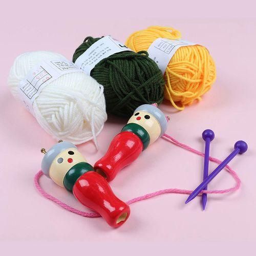 French Knitter Tool 2 Pack, Wooden Knitting Dolly