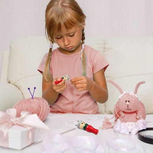 French Knitter Tool 2 Pack, Wooden Knitting Dolly