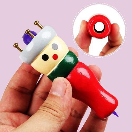 French Knitter Tool 2 Pack, Wooden Knitting Dolly