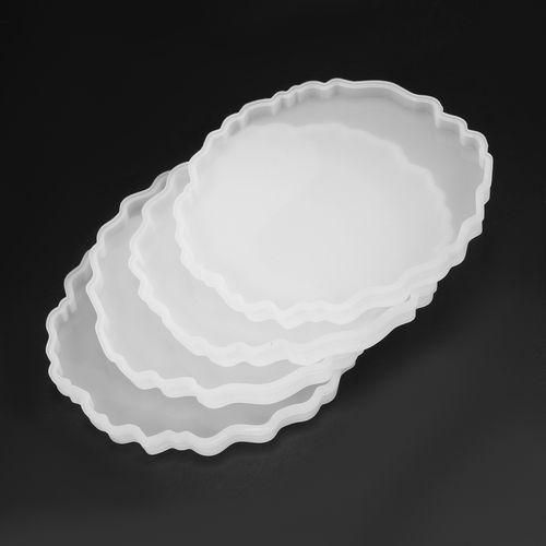 4 Pcs Silicone Agate Coaster Resin Casting