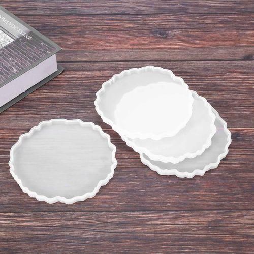 4 Pcs Silicone Agate Coaster Resin Casting