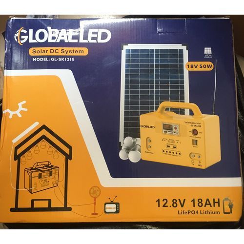 DC Solar Generator With FM Radio( 50 Watts Solar Panel)