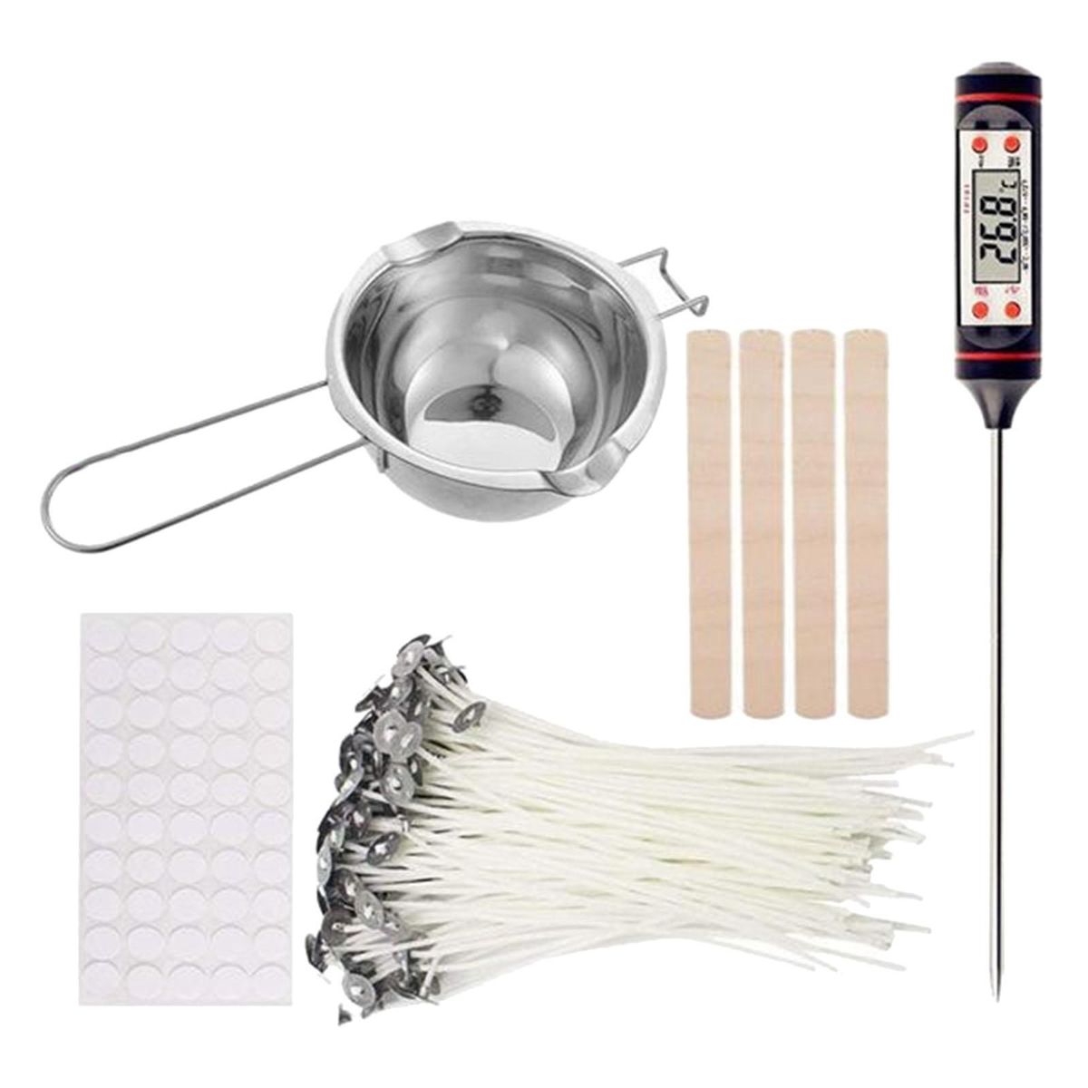 Candle Making Kit DIY Candle Candle Make Pouring Pot Wick Set 1