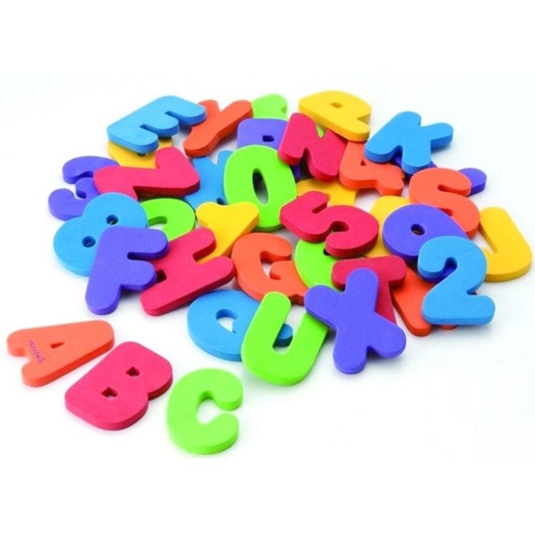 36-pieces Alphanumeric Number Puzzle Baby Bath Toys