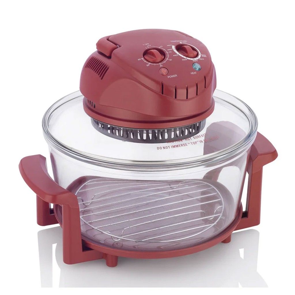 20 Litre Red 60 Minutes Timer Halogen Oven Cooker
