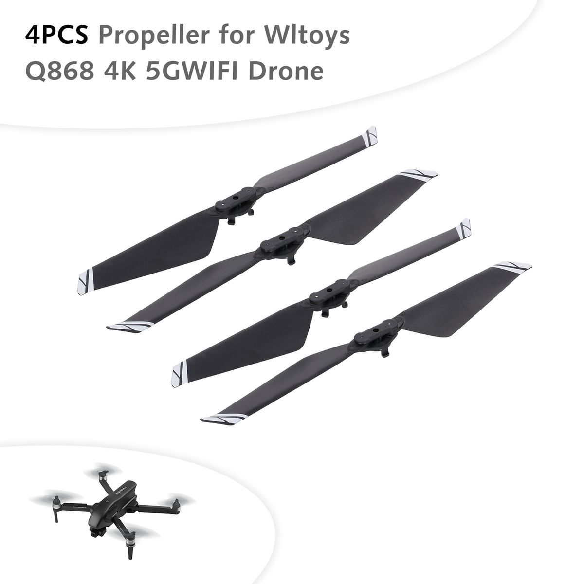 4PCS A+B Propeller For Wltoys Q868 4K 5GWIFI