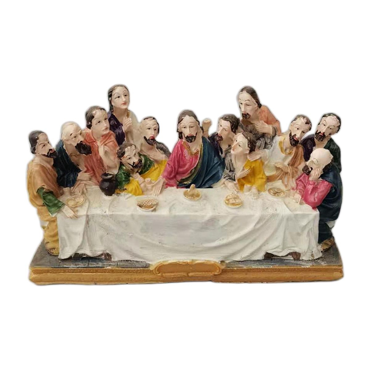The Last Supper Jesus And His 12 Apostles Disciples - Resin Statue