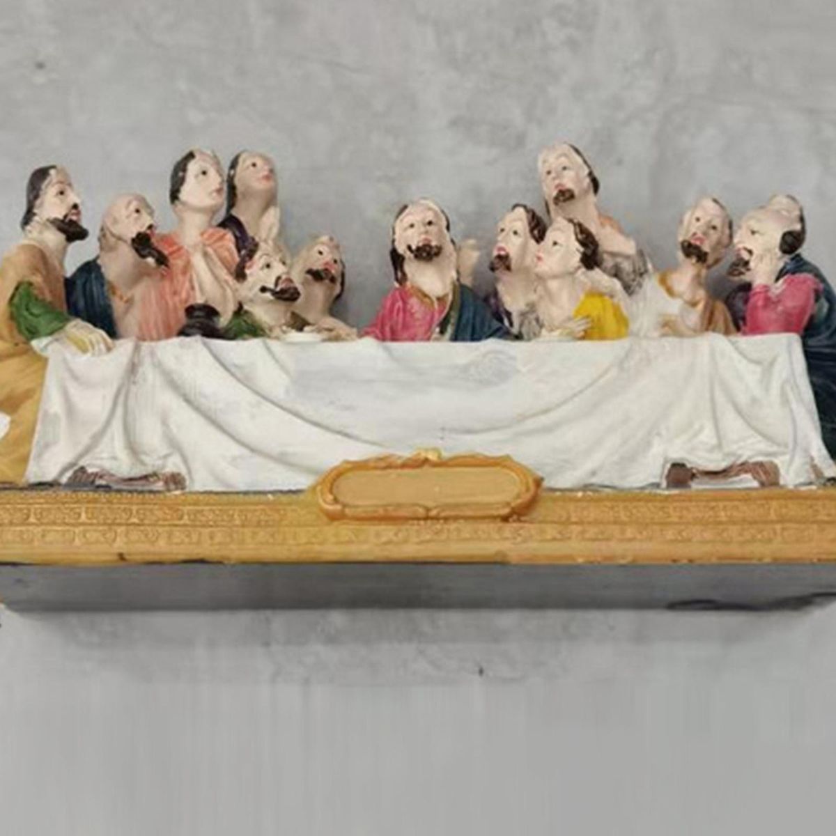 The Last Supper Jesus And His 12 Apostles Disciples - Resin Statue
