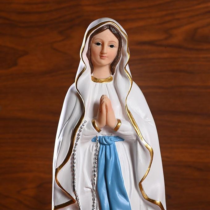 2pcs Statue Decoration Figure Mother Of God Holy Mary Holy Figure