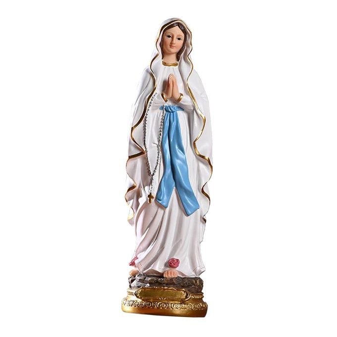2pcs Statue Decoration Figure Mother Of God Holy Mary Holy Figure
