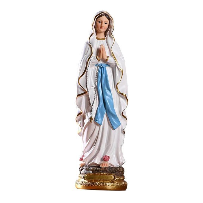 2pcs Statue Decoration Figure Mother Of God Holy Mary Holy Figure
