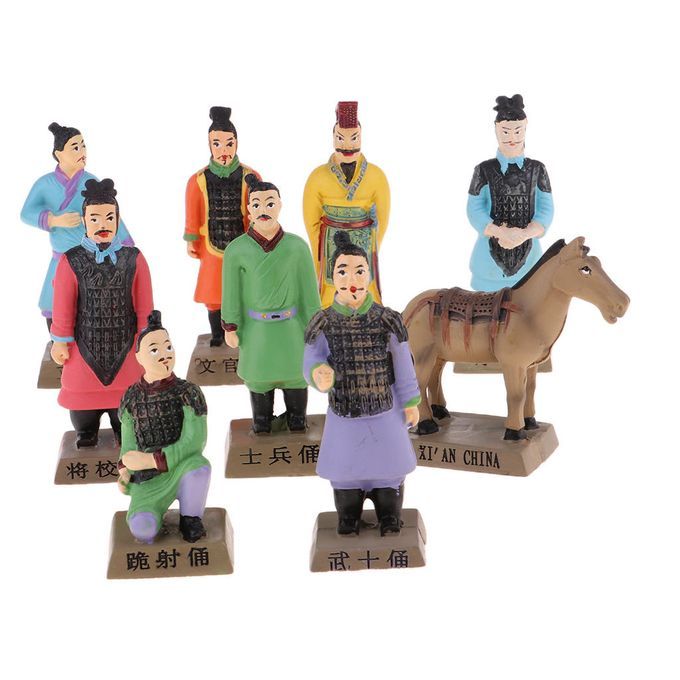 Terracotta Warriors Ancient China Dynasty Qin Terracotta Multicolor