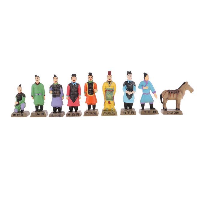 Terracotta Warriors Ancient China Dynasty Qin Terracotta Multicolor
