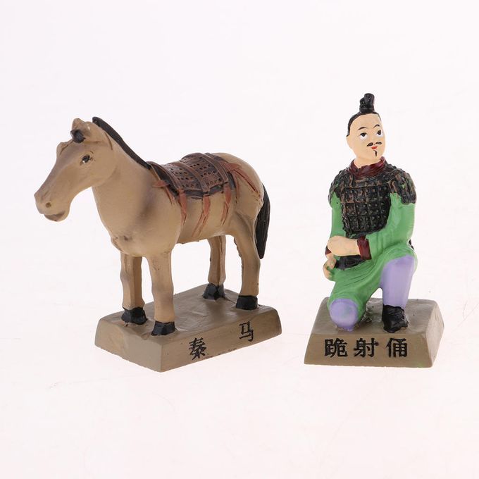 Terracotta Warriors Ancient China Dynasty Qin Terracotta Multicolor