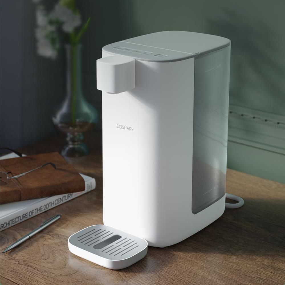 SCISHARE Hot Water Dispenser Warm Instant Water Dispenser 4-gear Temperature LED Light 3L 2200W 220V